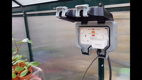 greenhouse electric breaker box|installing electrical socket in greenhouse.